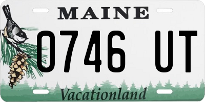 ME license plate 0746UT