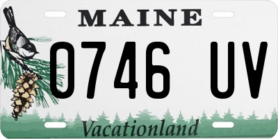 ME license plate 0746UV