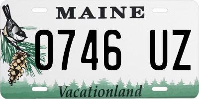 ME license plate 0746UZ