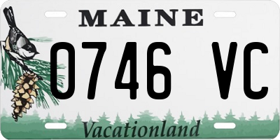 ME license plate 0746VC
