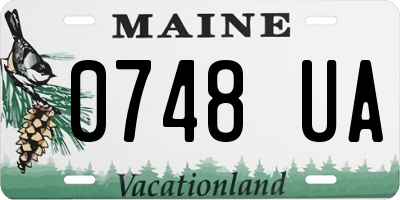 ME license plate 0748UA
