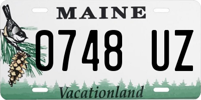 ME license plate 0748UZ