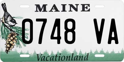 ME license plate 0748VA