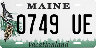 ME license plate 0749UE