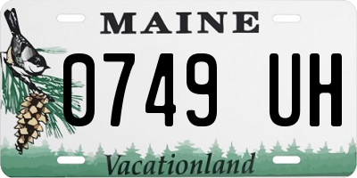 ME license plate 0749UH