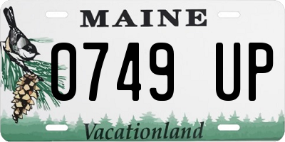 ME license plate 0749UP