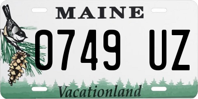 ME license plate 0749UZ