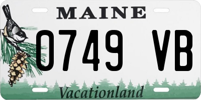 ME license plate 0749VB