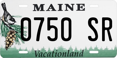 ME license plate 0750SR