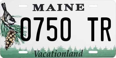 ME license plate 0750TR
