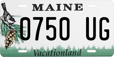ME license plate 0750UG