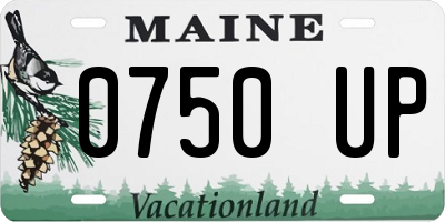 ME license plate 0750UP