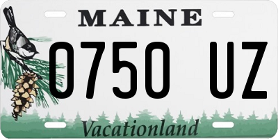 ME license plate 0750UZ