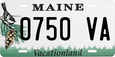 ME license plate 0750VA