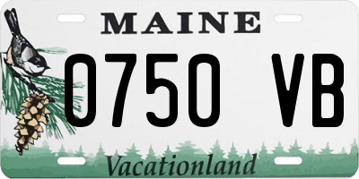 ME license plate 0750VB