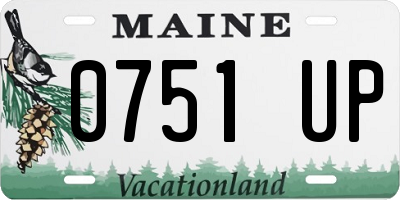 ME license plate 0751UP