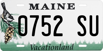 ME license plate 0752SU