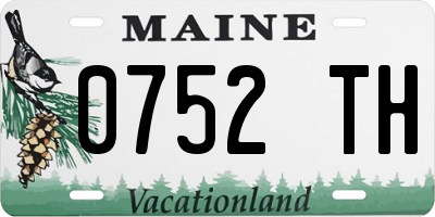 ME license plate 0752TH