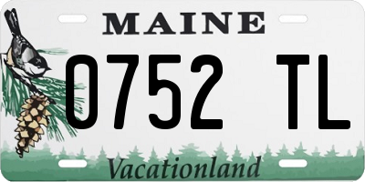 ME license plate 0752TL