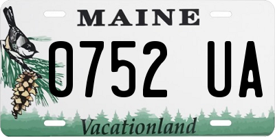 ME license plate 0752UA