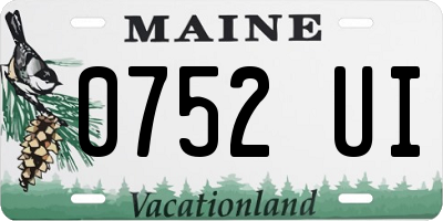 ME license plate 0752UI