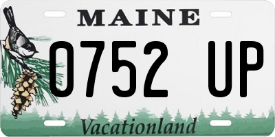 ME license plate 0752UP
