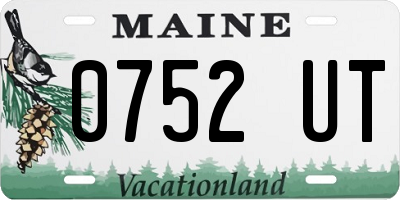 ME license plate 0752UT