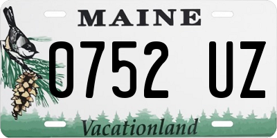 ME license plate 0752UZ