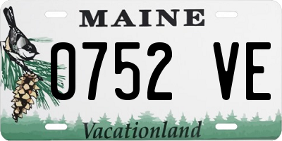 ME license plate 0752VE