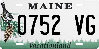 ME license plate 0752VG