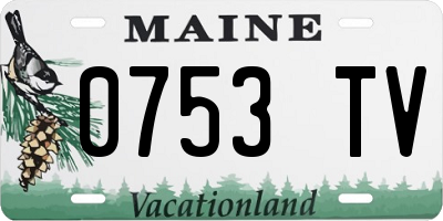 ME license plate 0753TV