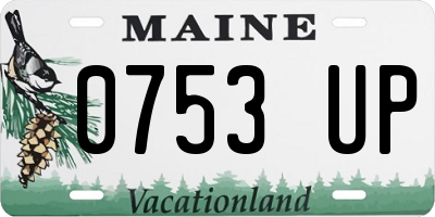 ME license plate 0753UP