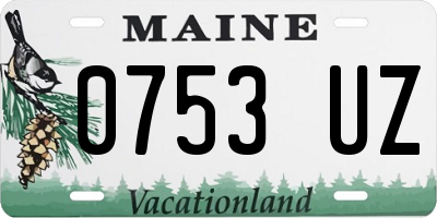 ME license plate 0753UZ