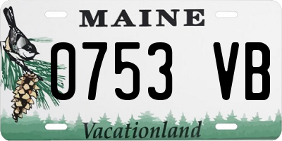 ME license plate 0753VB