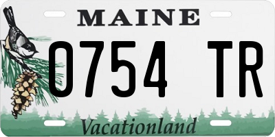 ME license plate 0754TR