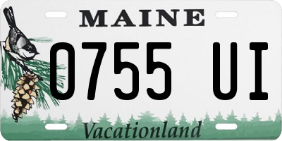 ME license plate 0755UI