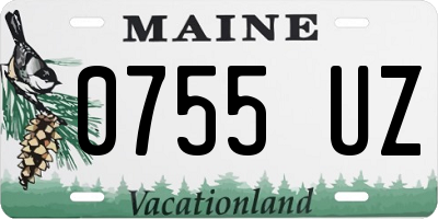 ME license plate 0755UZ