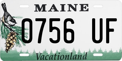 ME license plate 0756UF