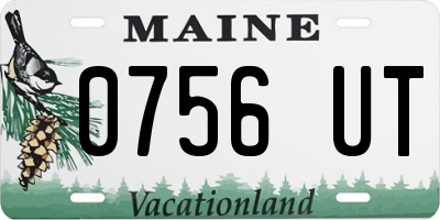 ME license plate 0756UT