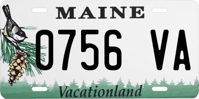 ME license plate 0756VA