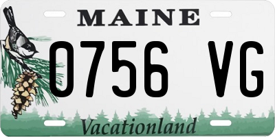 ME license plate 0756VG