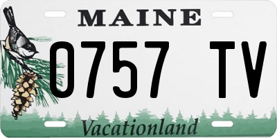 ME license plate 0757TV