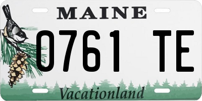 ME license plate 0761TE