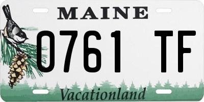 ME license plate 0761TF