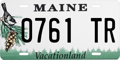 ME license plate 0761TR