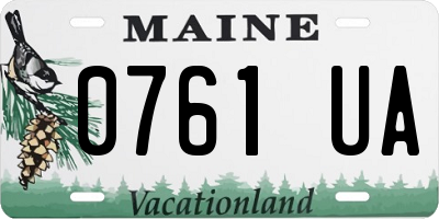 ME license plate 0761UA