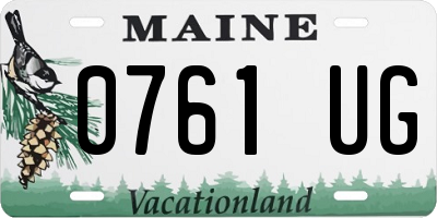 ME license plate 0761UG
