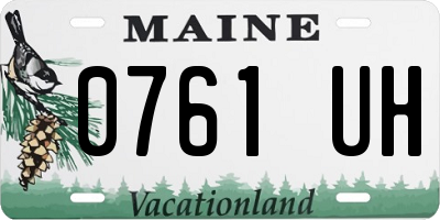ME license plate 0761UH