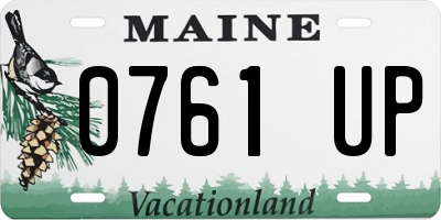 ME license plate 0761UP