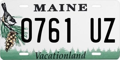 ME license plate 0761UZ